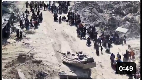"Israeli Forces Release Video of Mass Evacuation in Jabaliya, Gaza"