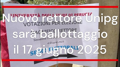 Nuovo rettore, Unipg sarà ballottaggio il 17 giugno 2025