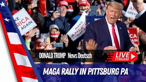 Live Präsident Donald Trump auf einer MAGA Rally aus Pittsburg, Pennsylvania. #deutsch