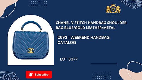 Chanel V Stitch Shoulder Bag Blue
