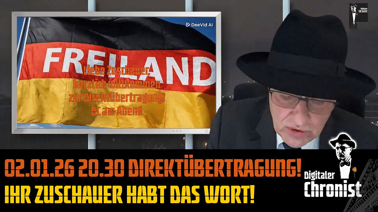 Aufzeichnung vom 02.01.26 Direktübertragung! Ihr Zuschauer habt das Wort!