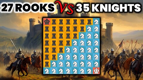 The Rooks VS The Knights crazy chess game