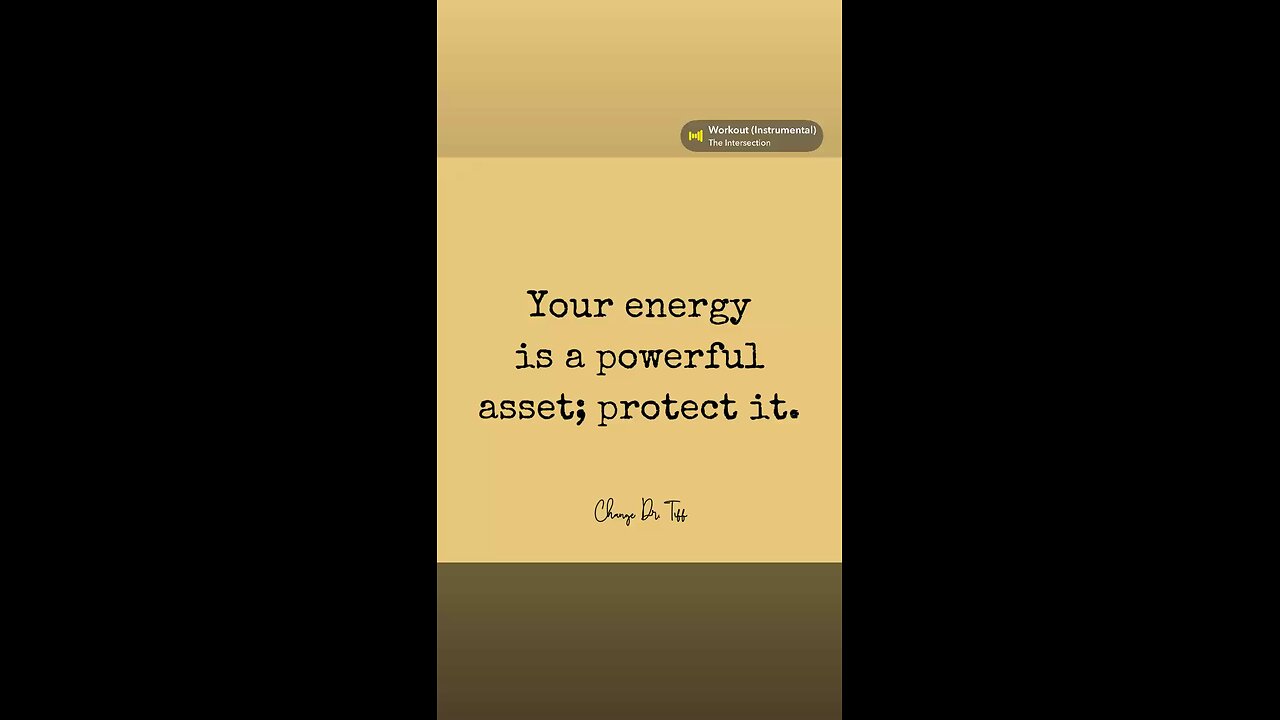 Protect your energy