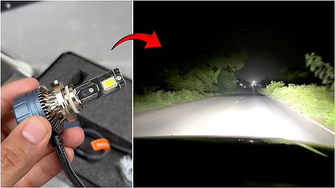 Grand Vitara Stock Halogen Bulb Replacing With Azoom 180W LED