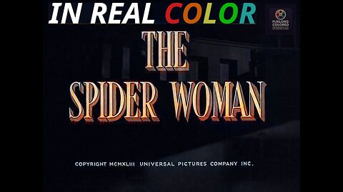 🕵️ Sherlock Holmes and the Spider Woman (1944) — 1080p — In Real Color