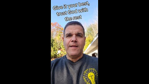 All you can do is all you can do.