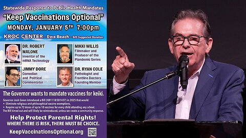 Jimmy Dore: Keep Vaccinations Optional | Oahu, Hawaii | 1/5/2026
