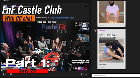 Part 1: F&F CastleClub VOD replay - with LOCALS Chat! - July 23