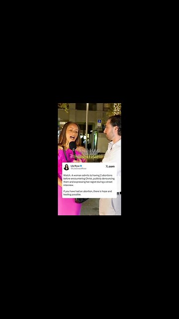 Woman admits that she regrets her abortions