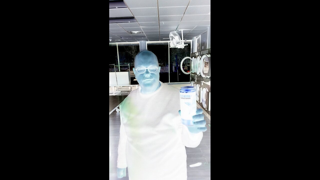 negative man tries energy drink