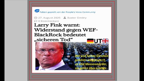 🇩🇪UT🇬🇧Der und Seines Gleichen gehören weggesperrt, es sind Massenmörder sie gehen über Leichen