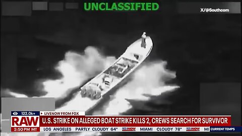 US strike on alleged drug boat kills 2, crews search for survivor