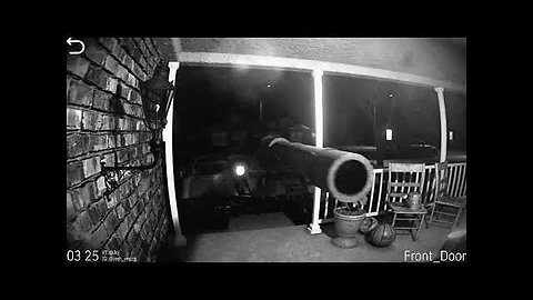 TANK BLOWS UP FRONT DOOR - Doorbell Camera 'Footage'