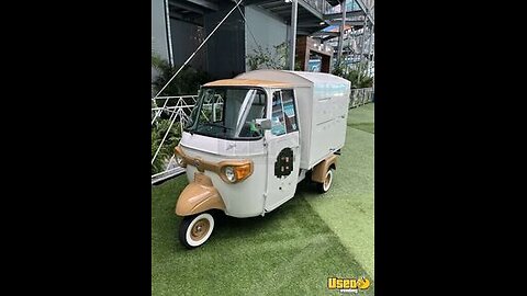 2023 Piaggio City Ape Mobile Tap Tricycle Beverage Unit w/ 15' Enclosed Cargo Trailer