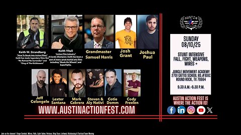 Do not miss the 2025 Austin Action Fest Stunt Intensive!