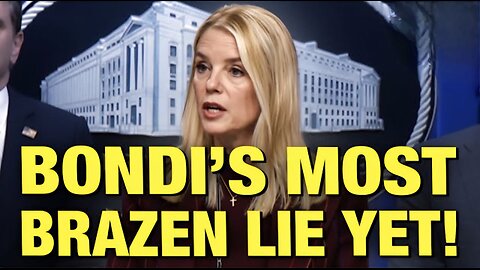 Pam Bondi’s STUNNING Shamelessness Over Epstein Files!