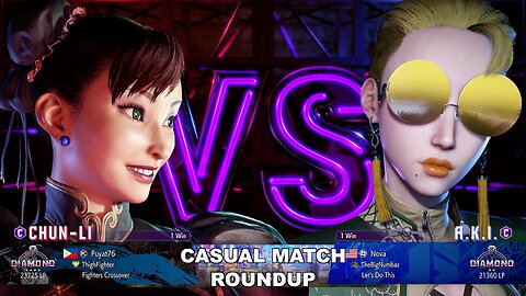 Kuya Kalbo SF6 Casual Match Roundup. Chun Li 4 star Diamond Rank [Hori Fight Stick]