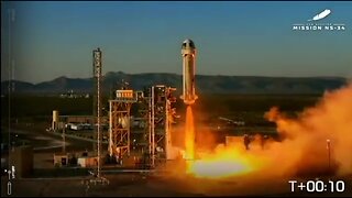 Blue Origin Launches NS-34 Crew to Space! 🌍💫 A group of space tourists Fly Aboard New Shepard