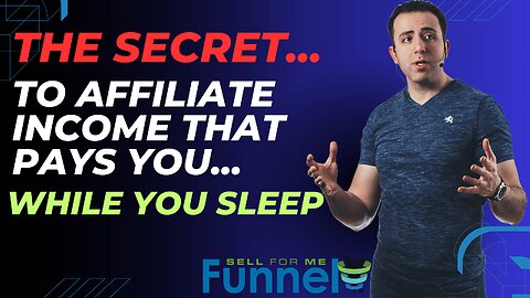 The Secret to Affiliate Income That Pays You While You Sleep