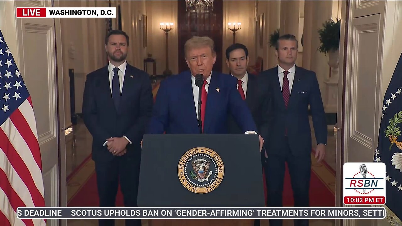 WATCH FULL: President Trump Addresses Nation Following U.S. Attack on Iran's Nuclear Sites - 6/21/25