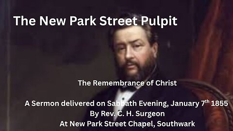 The Remembrance of Christ