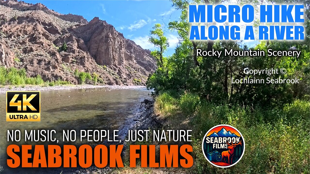 Micro Hike Along a River: Rocky Mountain Scenery