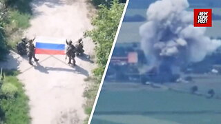 Drone videos show Russia's recent advances in Ukraine