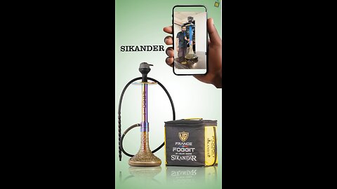 VG France Rainbow Hookah 27” – Premium Design with HMD & X-Function
