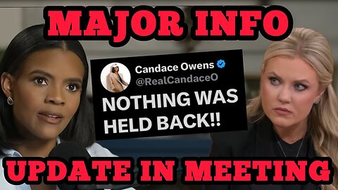 Candace Owens Just DROPPED MAJOR Info From Her CLOSED-DOOR Meeting With Erika Kirk