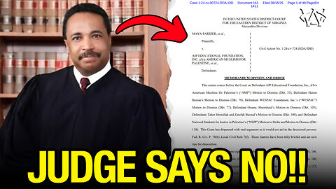 Jewish Advocacy Lawsuit Against Palestinian Group DISMISSED!