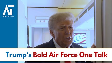 Trump on Air Force One: Ukraine Peace Talks, Putin Summit & US Economy | Amaravati Today