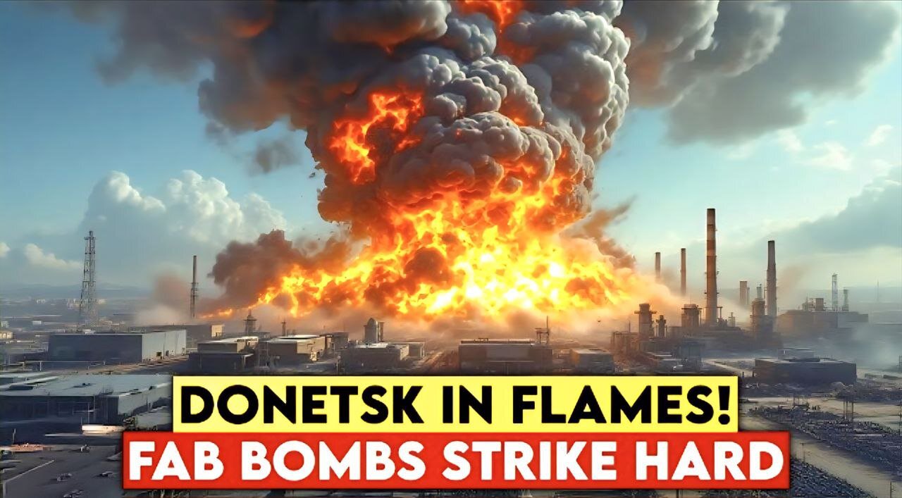 Donetsk Graveyard— NATO Weapons Burn Under Russian Glide Bomb Strikes!