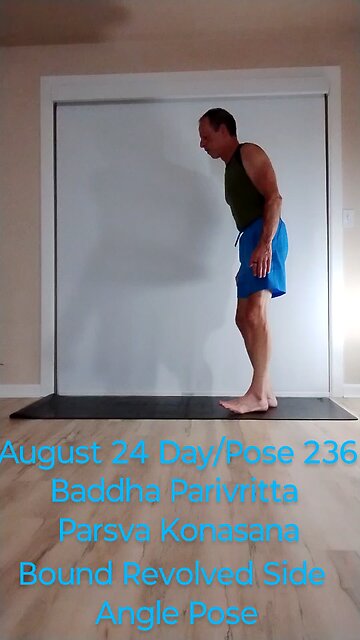 Baddha Parivritta Parsva Konasana / Bound Revolved Side Angle Pose