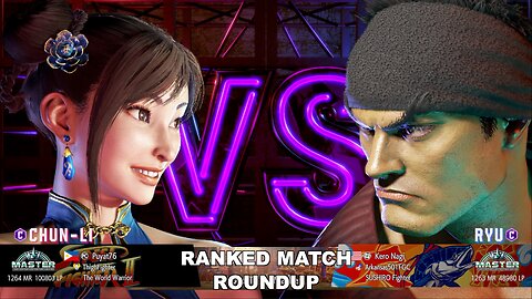 Kuya Kalbo SF6 Ranked Roundup. Chun Li Master Rank [Hori Fight Stick]