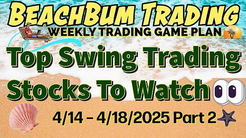 Top Swing Trading Stocks to Watch 👀 | 4/14 – 4/18/25 | KORU PZZA USIO DIS WEN TASK CXM METC & More