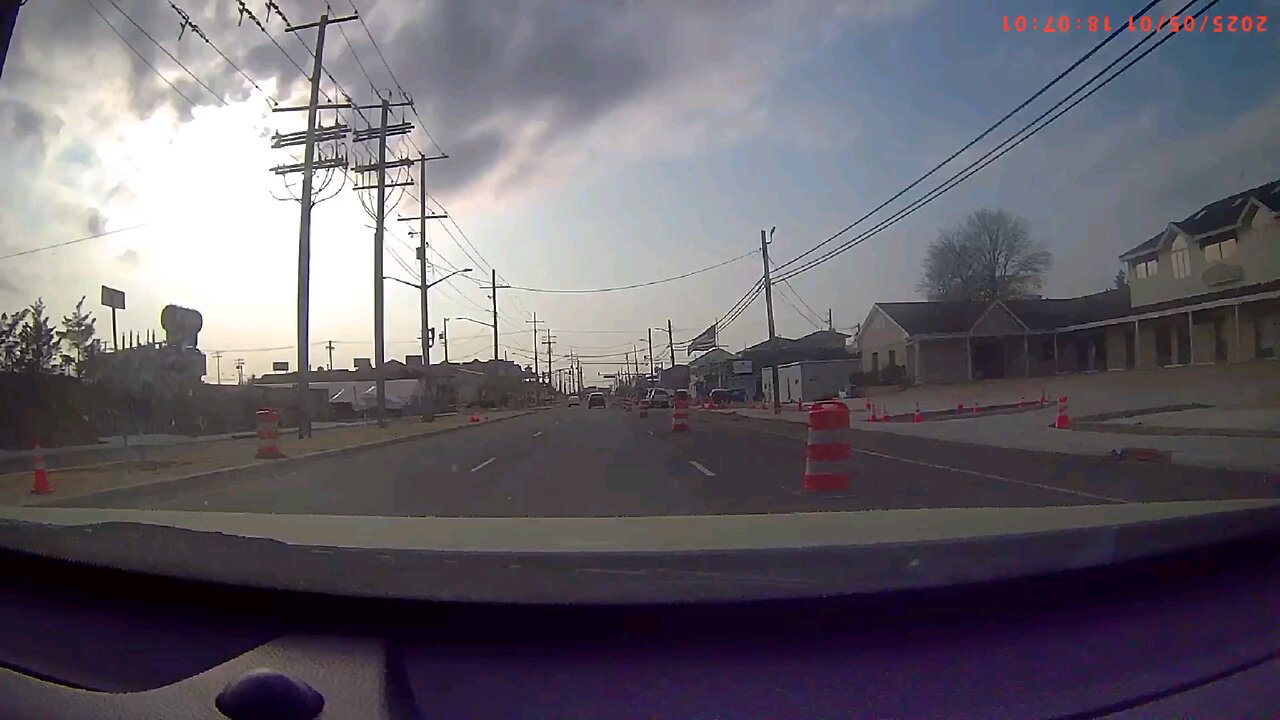 Driving over Long Beach Island Bridge