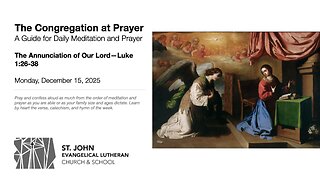 The Annunciation of Our Lord—Luke 1:26-38