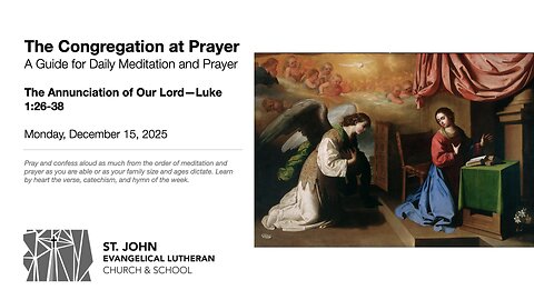 The Annunciation of Our Lord—Luke 1:26-38