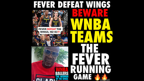 RBS #119 Fever running game, other WNBA teams jogging back on defense sleep running