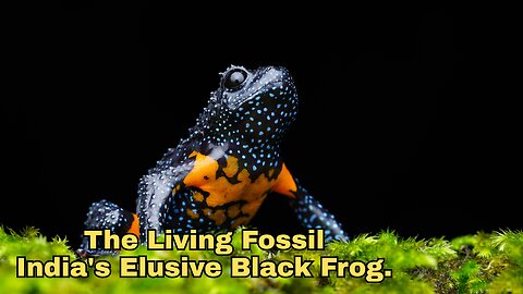 The Living Fossil: Conservation of the Melanobatrachus, India's Elusive Black Frog.
