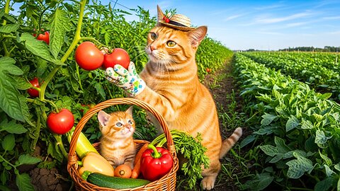 Mama Cat Falls in the Cabbage Garden Kitten Races to the Hospital and Take Care for Her