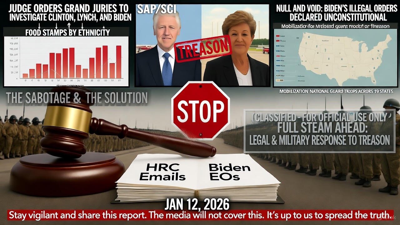 GRAND JURIES Ordered: The Hillary & Biden Cases Converge - The Greatest Treason Cover-Up Unravels