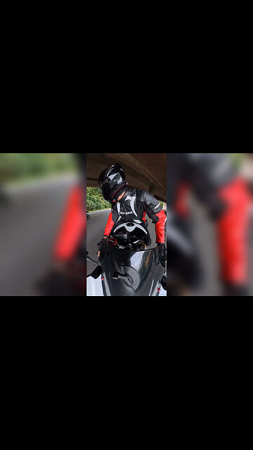 Motorcycles crash into each other by accident