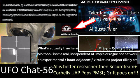 UFO Chat with Paul -56 Secureteam 10 Busted by AI again + Syria UAP Leak UPDATEs +UAP vids analyzed