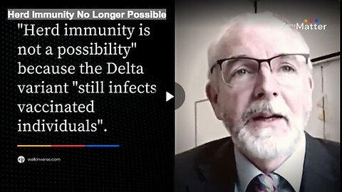 "Possibility of Herd Immunity No Longer Viable"