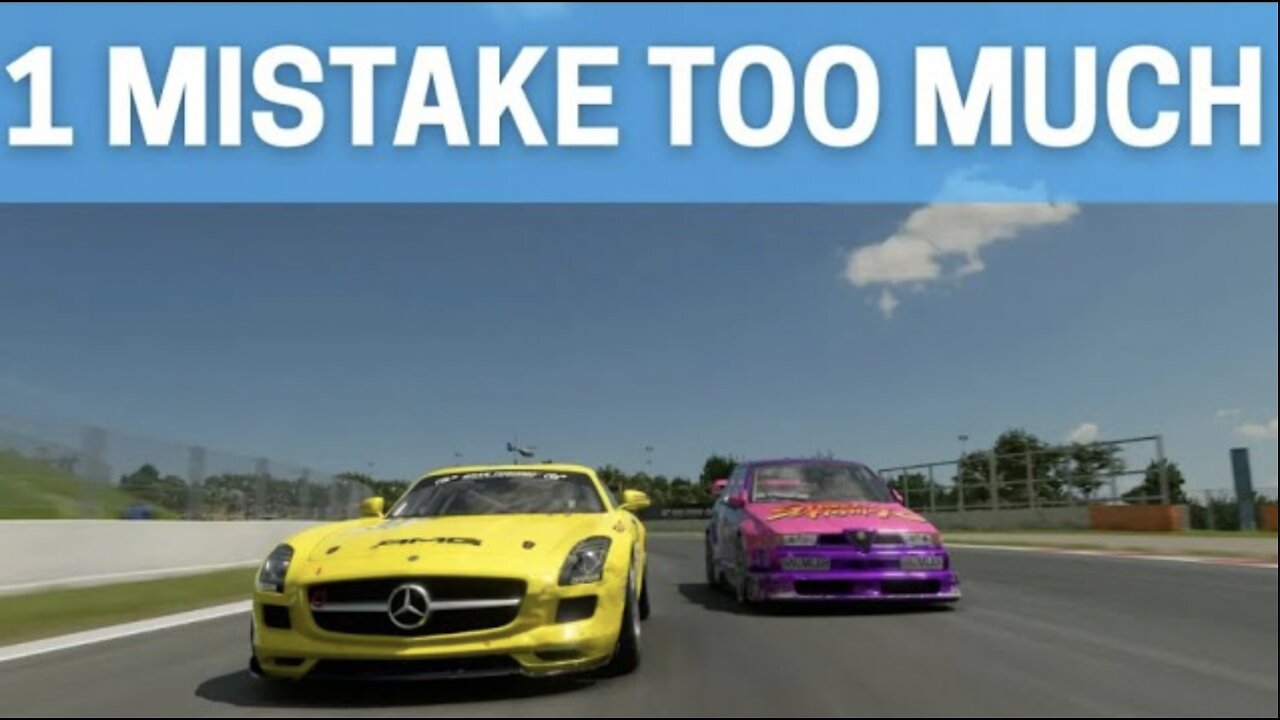 1 Mistake is too much In this Race