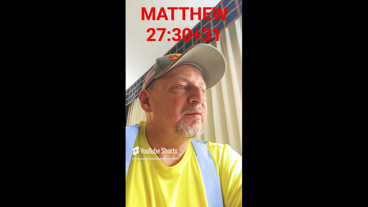 #MATTHEW27:30+31 "MAN AMONG MEN !"