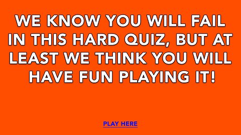 Hard Trivia Quiz
