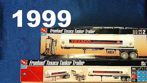 RE-UNBOXING: AMT/ERTL, Fruehauf Texaco Tanker Trailer,1:25, 30063, 1999