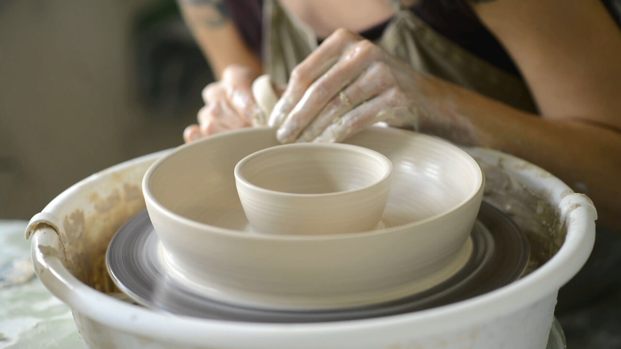 How to Throw a Dip Plate on a Pottery Wheel - Swan City Ceramics